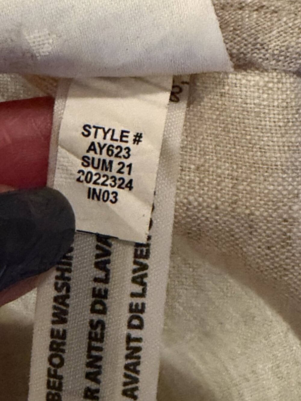 Baird McNutt Irish Linen Beige Shirt Dress for J Crew Small Lagenlook Preppy - Picture 7 of 9